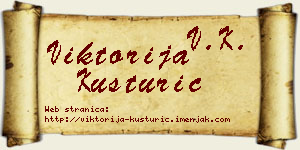 Viktorija Kusturić vizit kartica
